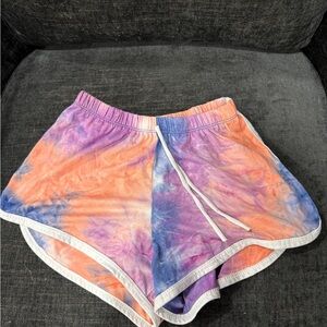 Colorful Tie-Dye Athletic Shorts